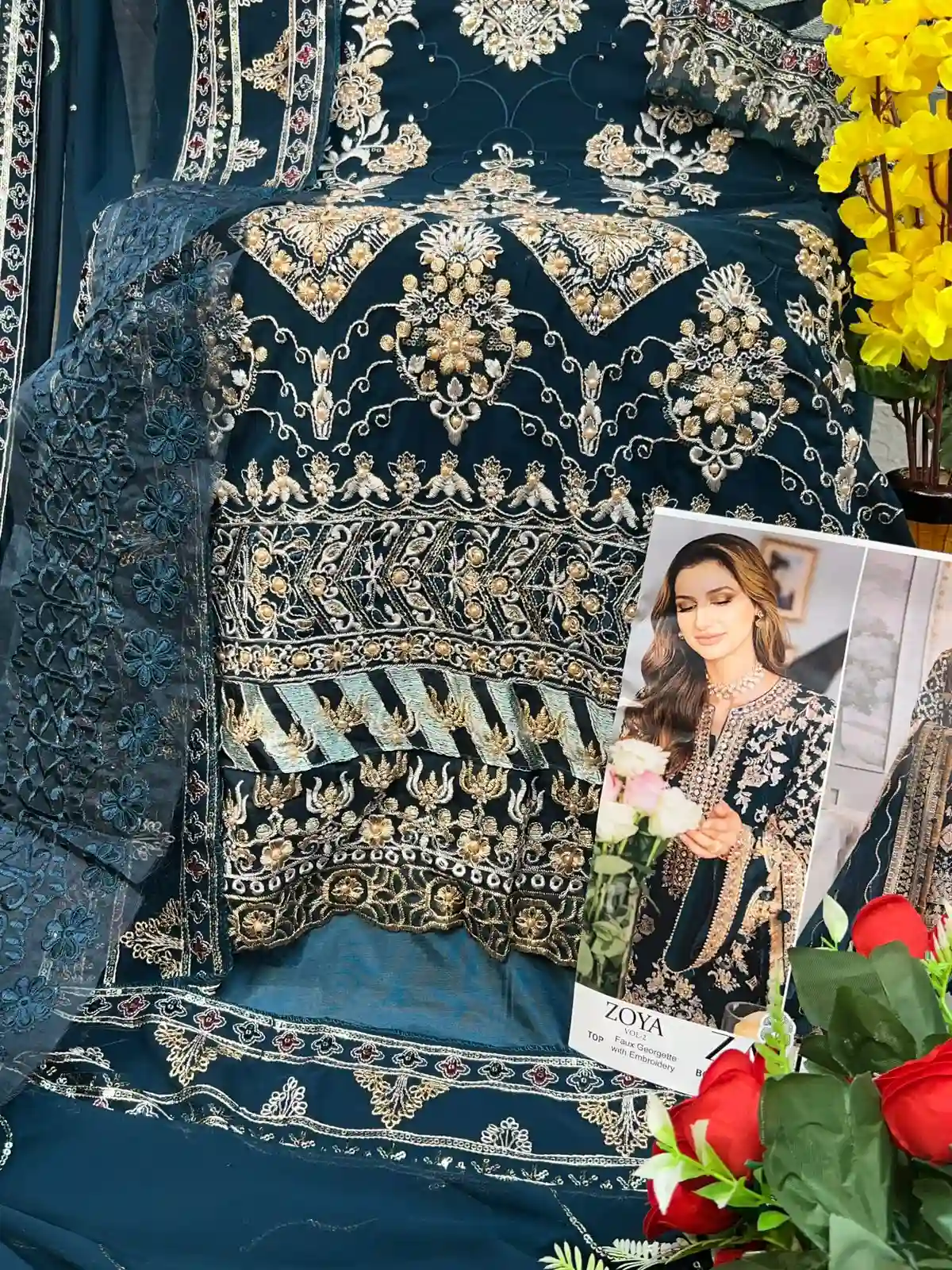 Zaha Zoya Vol 2 Georgette Wholesale Pakistani Salwar Suit Catalog — Wholesale Salwar Suits, MPA wholesale from Surat — view 2